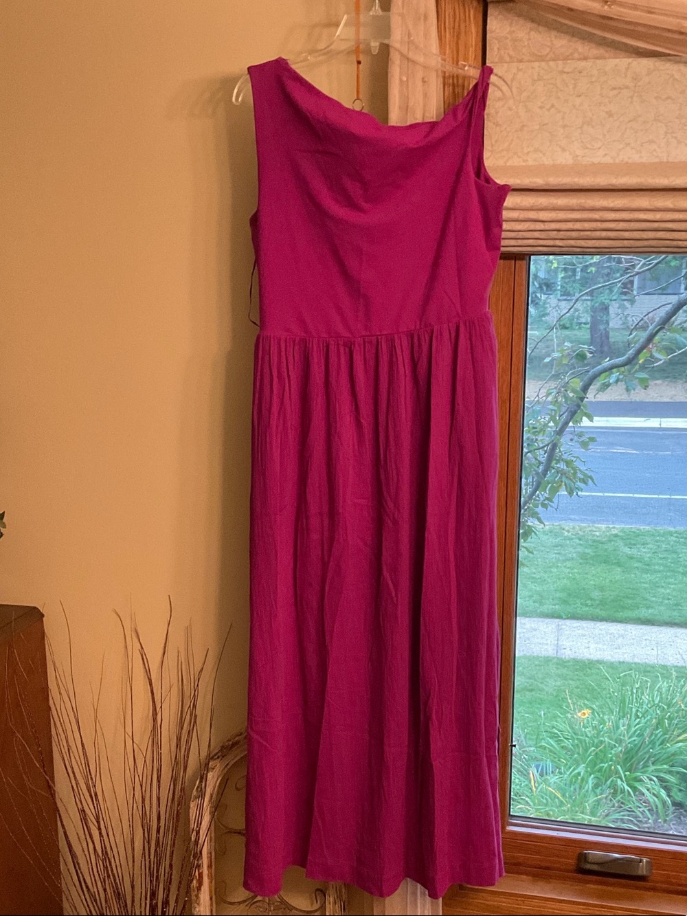 LOFT Beach Plum Sleeveless Maxi dress L NWT